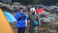 Nahh siap untuk lanjut treking menuju puncak gunung Gede