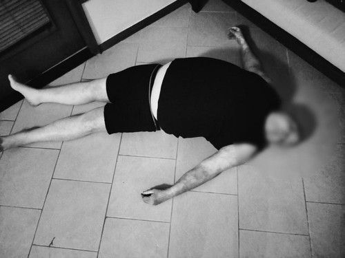 Jenazah Korban Johannes Elisabeth Timmermans sebelum dievakuasi