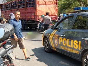 Tiga Orang Tewas Ditabrak-Dilindas Truk di Pasuruan