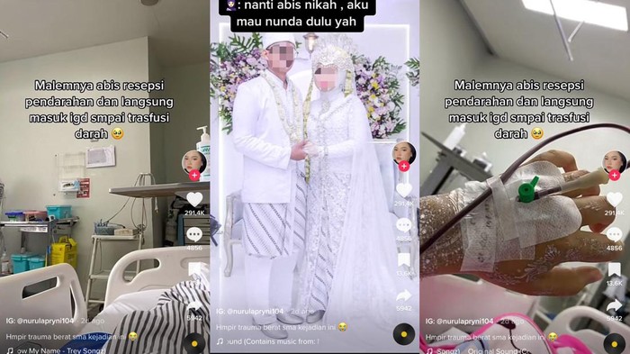 Kisah Viral Perdarahan Malam Pertama Sampai Harus Transfusi 2 Kantong Darah Kisah Viral Perdarahan Malam Pertama Sampai Harus Transfusi 2 Kantong Darah