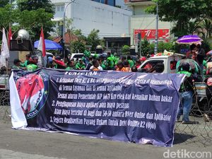Driver Ojol Geruduk Kantor Gubernur Jateng Ganjar, Ditemui Wagub