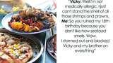 Duh! Pesta Ultah Ini Kacau Gegara Adik Ipar Tak Suka Bau Seafood