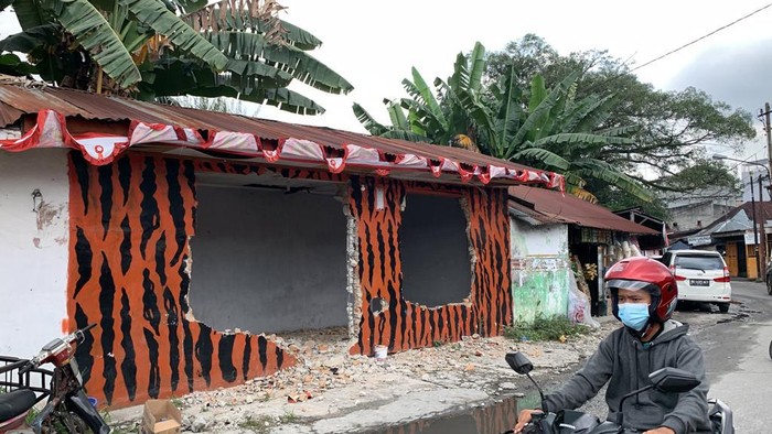 Pos PP yang dibongkar Satpol PP Medan