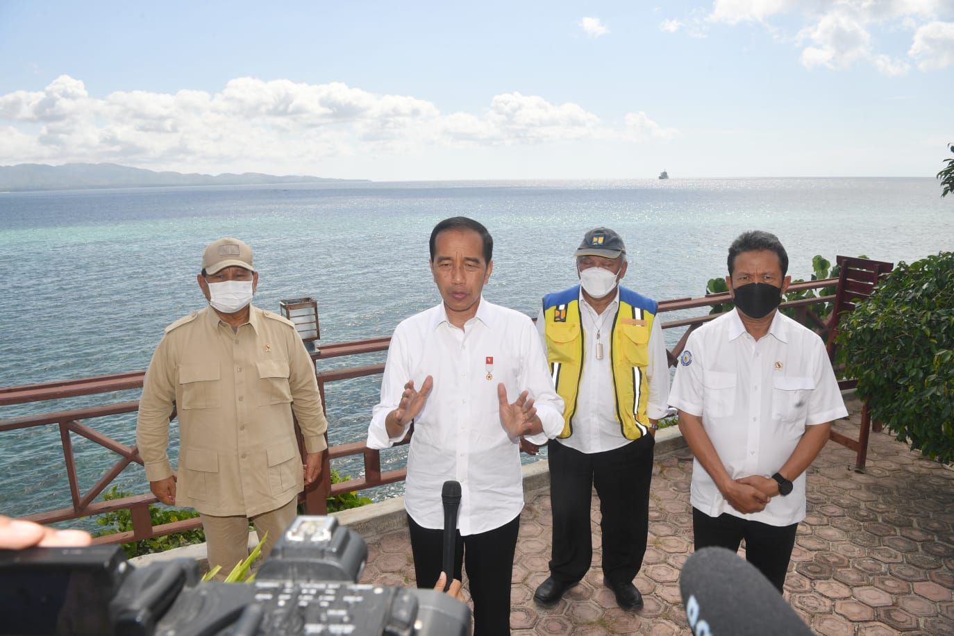 Presiden Jokowi saat kunjungan kerja di Kabupaten Maluku Barat Daya (MBD), Provinsi Maluku, pada Kamis, 15 September 2022. (Foto: Rusman - Biro Pers Sekretariat Presiden)