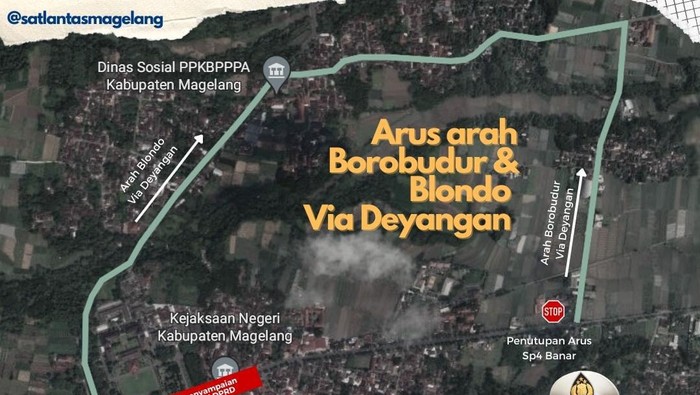 Rekayasa arus lalin terkait demo di Magelang, Kamis (15/9/2022).