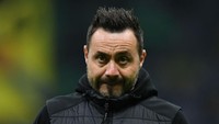 Kemudian ada nama Roberto De Zerbi, yang kini melatih Brighton & Hove Albion. Pelatih Italia itu membawa Si Camar berlaga di Eropa dan menjadi kuda hitam di Liga Inggris dalam dua musim terakhir. (Foto: Getty Images/Alessandro Sabattini)