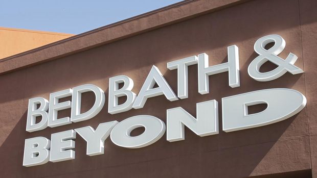 FILE - In this May 9, 2012 file photo, a Bed Bath & Beyond sign is shown in Mountain View, Calif.   Bed Bath & Beyond has named its Chief Accounting Officer, Laura Crossen, as interim chief financial officer, Tuesday, Sept. 6, 2022,  following the death of Gustavo Arnal. The home goods retailer said in a regulatory filing that Crossen will continue as its principal accounting officer while serving in the interim role. (AP Photo/Paul Sakuma, File)