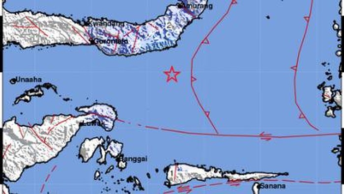 Gempa M 4,8 guncang Bolsel Sulut dan berpusat di laut. (dok. BMKG)