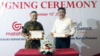 Matahari Department Store menjalin kerjasama dengan menandatangani Momerandum of Understanding (MoU) dengan Mall @Bassura, Jakarta Timur.