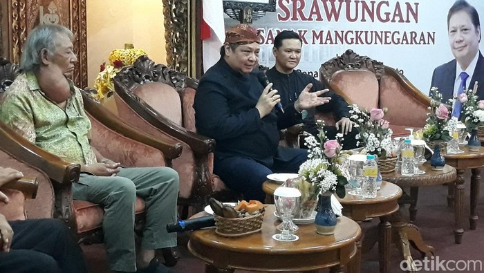 Menko Perekonomian Airlangga Hartarto di Solo, Jumat (16/9/2022).