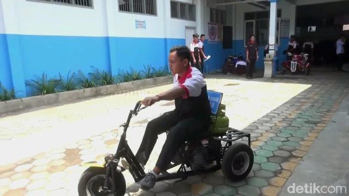 Motor hasil ciptaan siswa SMK di Jember berbahan bakar elpiji