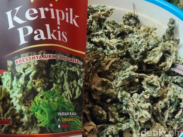 Oleh-oleh Pangandaran unik, Keripik Pakis.
