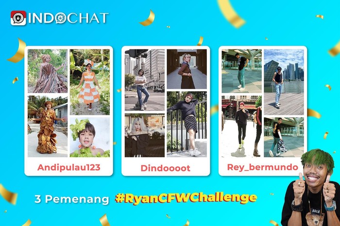 Pengguna IndoChat mengikuti #RyanCFWchallenge