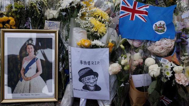 Penghormatan warga Hong Kong ke Ratu Elizabeth