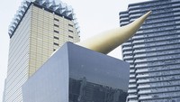 Berikutnya ada Asahi Beer Hall atau Super Dry Hall adalah markas Asahi Breweries yang terletak di tepi Sungai Sumida, Tokyo. 