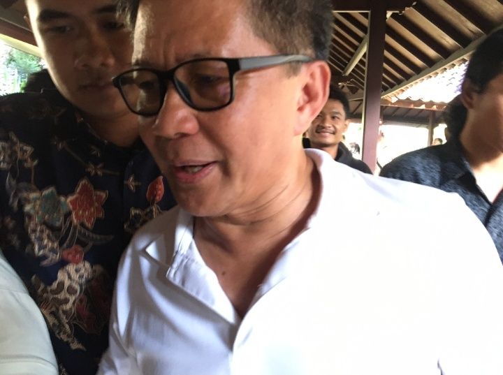 Rocky Gerung mengisi seminar nasional di Kota Mataram, NTB, Jumat (16/9/2022).