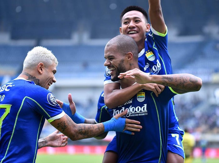 Selebrasi pemain Persib.
