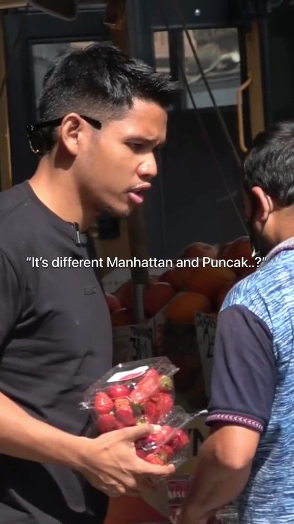Aksi Mulia TikToker Indonesia 'Tawar' Harga Strawberry di New York