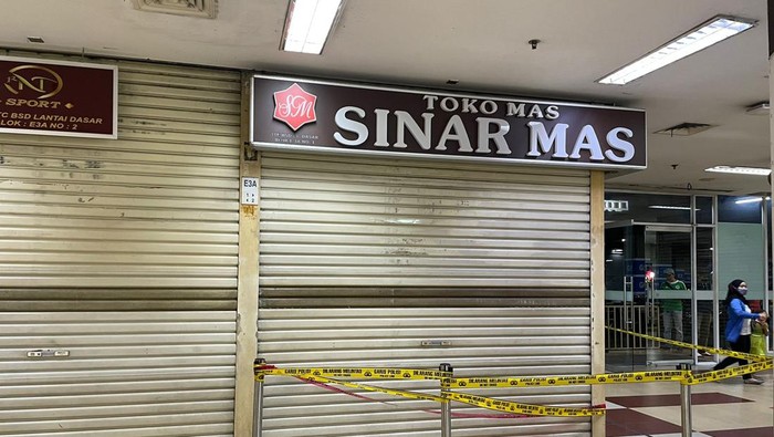 Toko emas di ITC BSD Serpong dirampok kawanan bersenpi, Jumat (16/9/2022) siang.