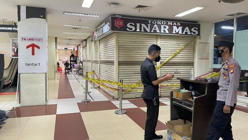 Toko emas di ITC BSD Serpong dirampok kawanan bersenpi, Jumat (16/9/2022) siang.