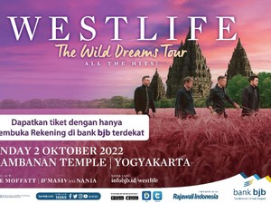 Mau Tiket Konser Westlife The Wild Dreams Tour dari bjb? Ini Caranya