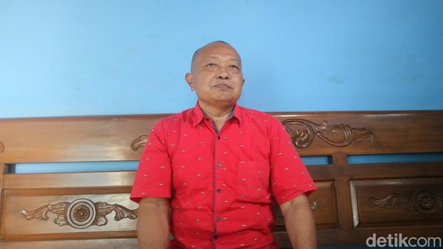 Eks Ketua Yayasan Peneliti Peristiwa (YPKP) 1965 Kabupaten Pati, Handoyo Triatmojo, Selasa (13/9/2022).