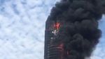 Penampakan Gedung 42 Lantai di China Terbakar Hebat