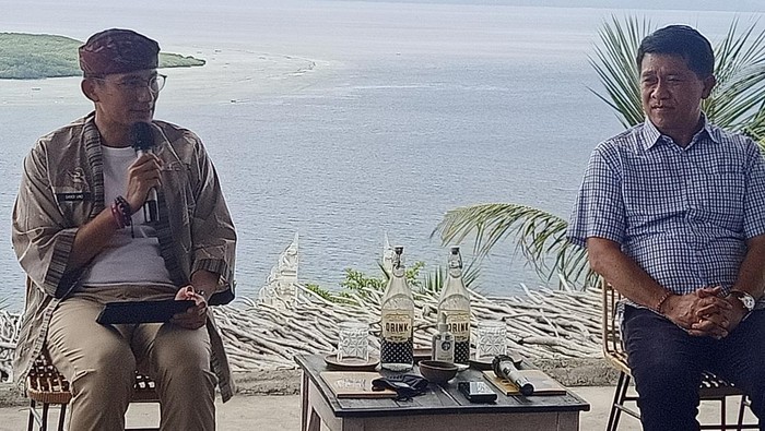 Menparekraf Sandiaga Uno dan Bupati Klungkung Nyoman Suwirta