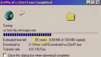Bayangkan hanya untuk menyalin 180 MB. Foto: Reddit
