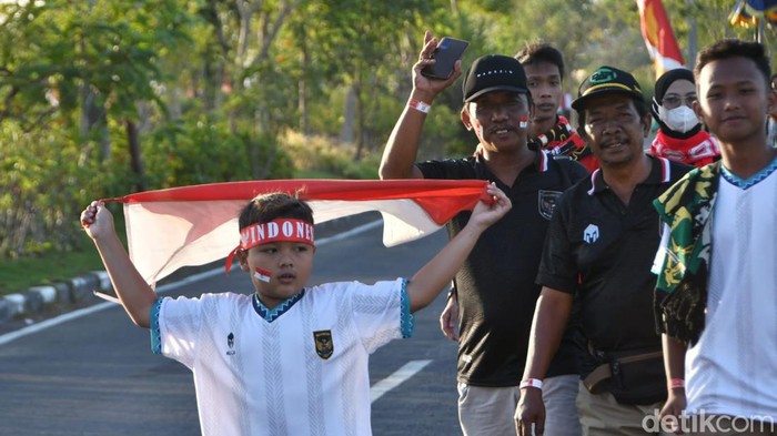 Antusias masyarakat tonton laga Indonesia vs Vietnam