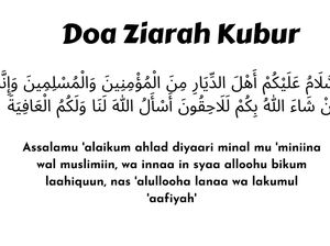 3 Doa Ziarah Kubur Singkat, Arab dan Latin, untuk ke Makam Orang Tua