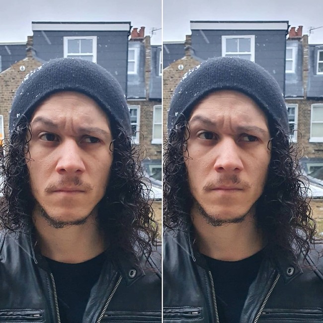 Meski keduanya punya gaya dan warna rambut yang berbeda, kemiripan fitur wajah mereka tidak bisa dipungkiri. Pria asal Italia yang tinggal Australia itu mengaku mendapat berbagai respon dari penggemar yang bahkan menyebutnya bak reinkarnasi Heath.Foto: Instagram Matthew Scar