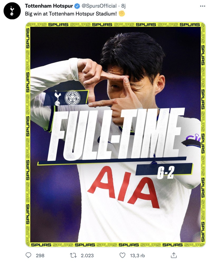 Striker Tottenham Hotspur Heung-min Son