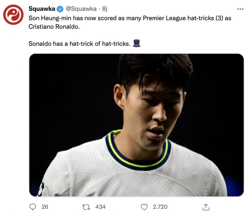Striker Tottenham Hotspur Heung-min Son