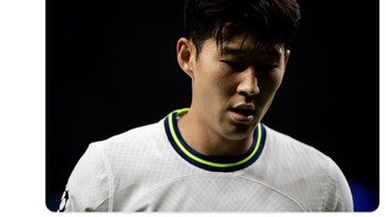 Bahkan, torehan gol Son ini mengalahkan Cristiano Ronaldo yang belum juga pecah telur di musim ini. Foto: Twitter