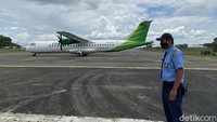 Bandara yang terletak di Blora ini diresmikan oleh Presiden Jokowi pada Desember 2021 dan memiliki biaya pembangunannya tercatat senilai Rp 80 miliar. (Febrian Chandra/detikcom).