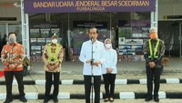 Bandara JB Soedirman salah satu bandara yang mati suri, padahal pembangunan Bandara JB Soedirman menelan anggaran Rp 350 miliar yang dikelola oleh PT Angkasa Pura II. (Tangkapan Layar Video Sekretariat Presiden).