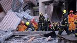 Gedung Ambruk Akibat Gempa M 7,2 di Taiwan