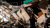 Selain merusak gedung, gempa yang mengguncang bagian tenggara Taiwan itu juga menewaskan setidaknya satu orang dan menyebabkan peringatan dini Tsunami.
