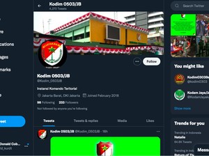 Twitter Kodim Jakbar Retweet Ajakan Malam Minggu, Dandim: Kita Kena Hack