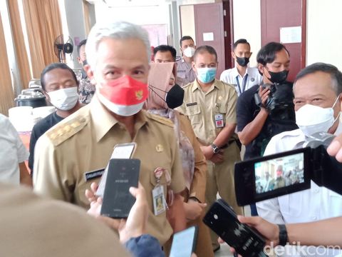 Gubernur Jateng Ganjar Pranowo di Klaten, Senin (19/9/2022).