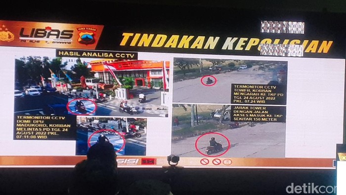 Hasil rekaman CCTV di lokasi yang dilintasi Iwan. Foto diambil pada Senin (19/9/2022).