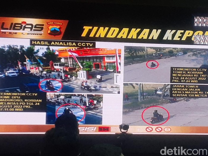 Hasil rekaman CCTV di lokasi yang dilintasi Iwan. Foto diambil pada Senin (19/9/2022).