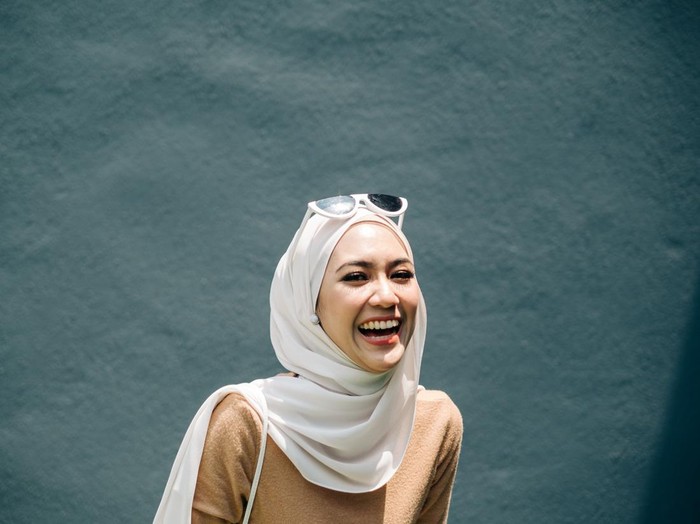 Ilustrasi hijab pashmina