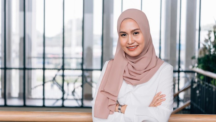 Ilustrasi hijab pashmina