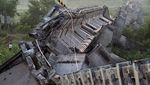 Jembatan di Taiwan Ambruk Digoyang Gempa M 7,2, Begini Kondisinya