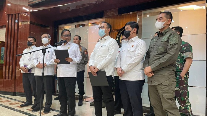 Konferensi pers Mahfud Md (Silvia-detikcom)
