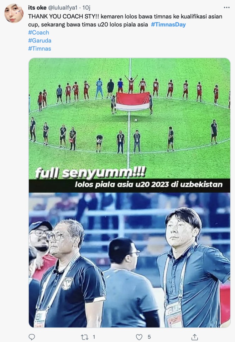 Meme Meme Timnas Indonesia U-20 melaju ke Piala Asia U-20 2023