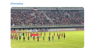 Netizen serentak otomatis mengucapkan terima kasih perjuangan Garuda Nusantara. Foto: Twitter