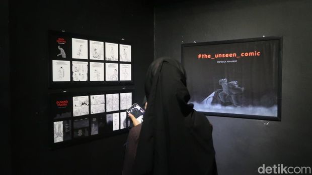 Pameran komik di ISI Yogyakarta, Senin (19/9/2022).